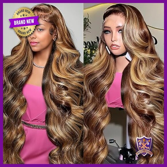 30 Inch Human Hair Wig 200 Density HD Lace Front Body Wave Pre Plucked main image 6